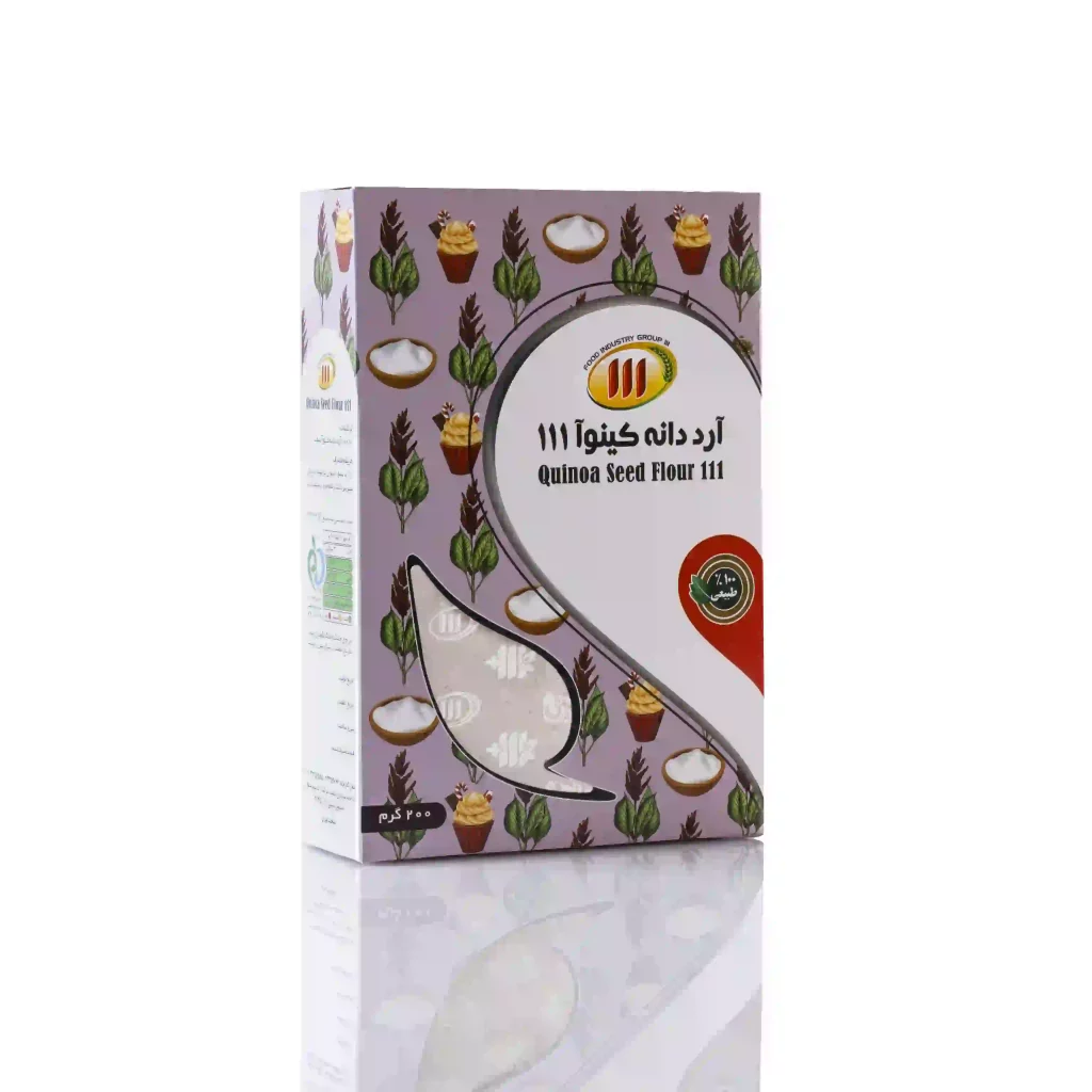 آرد دانه کینوا 111 مناسب برای تهیه انواع شیرینی و دسر رژیمی و بدون گلوتن